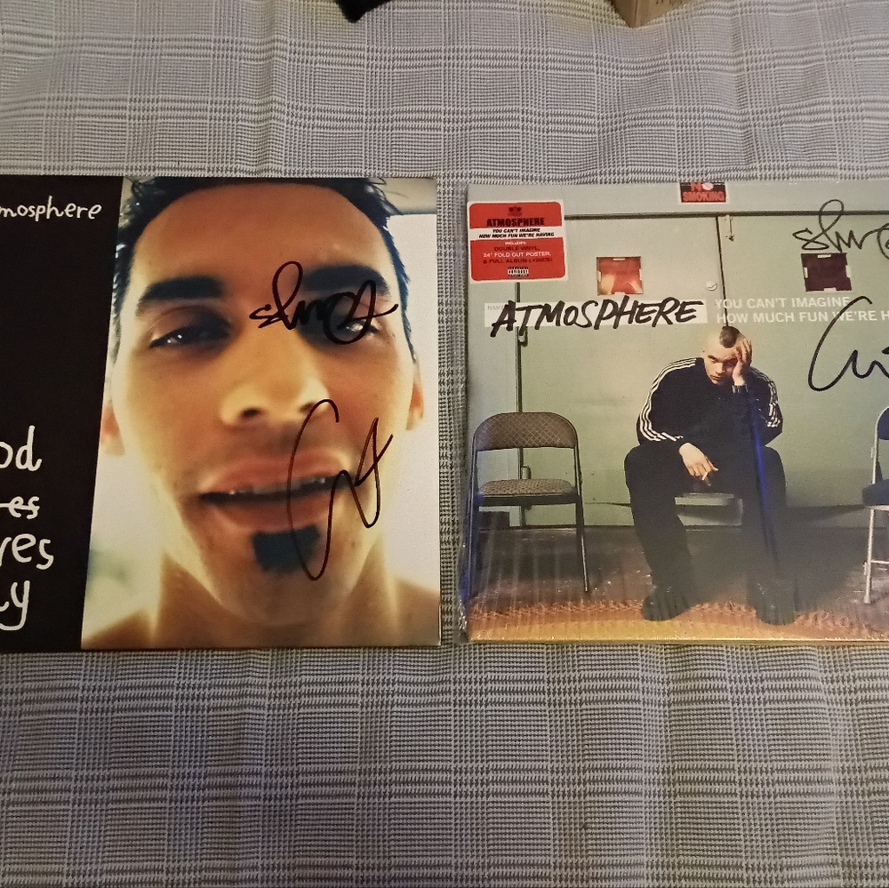 Atmosphere Signed Vinyl Albums